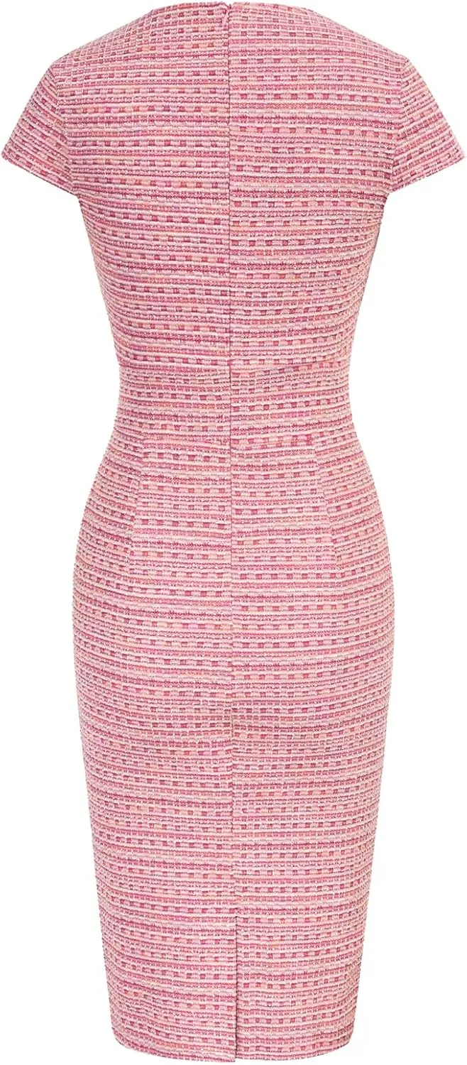 GRACE KARIN Dress Women Pencil Dress Cap Sleeve Pencil Dress