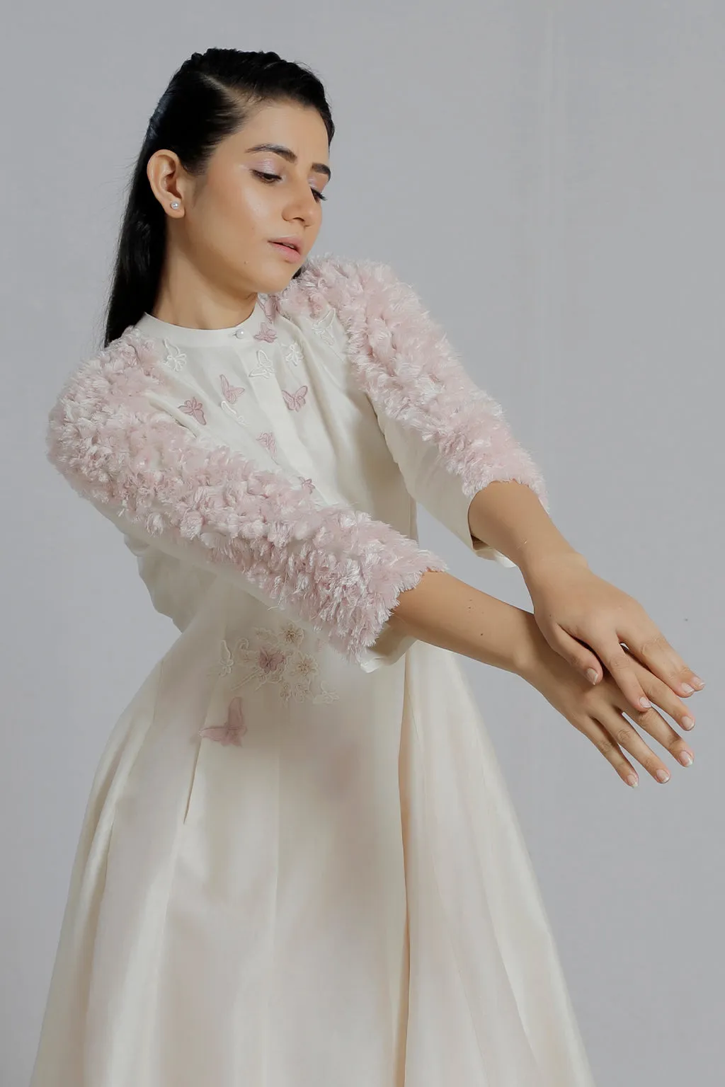Hand Embroidered Multi Panel Dress