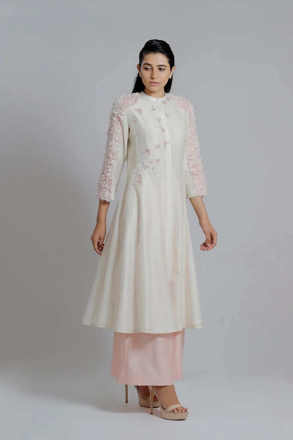 Hand Embroidered Multi Panel Dress