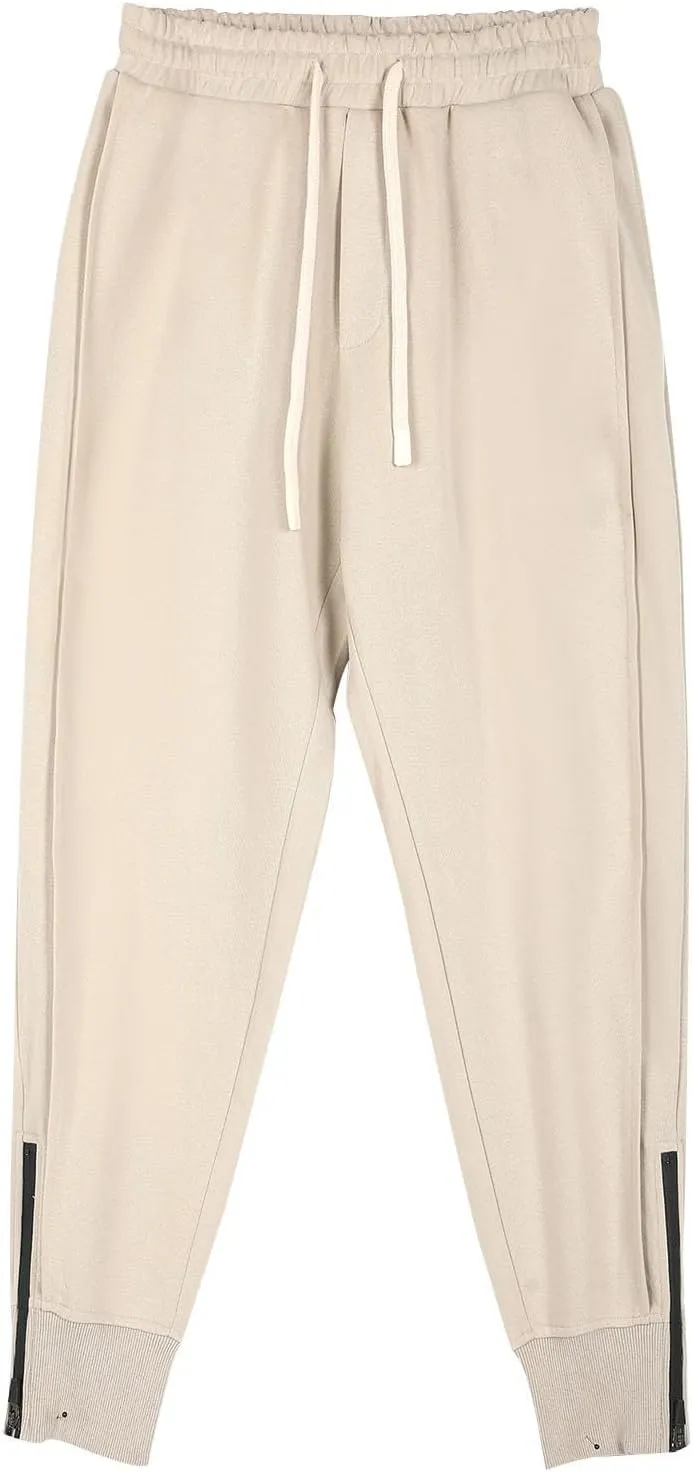Sweatpants for Men Tapered Pants Casual Trousers Elastic Waist Drawstring Bottoms Outdoor Running Pants Walking Trouser