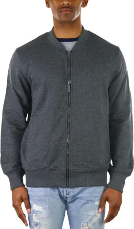 ToBeInStyle Men's Year Round Timelessly Classic Terry Bomber Jacket